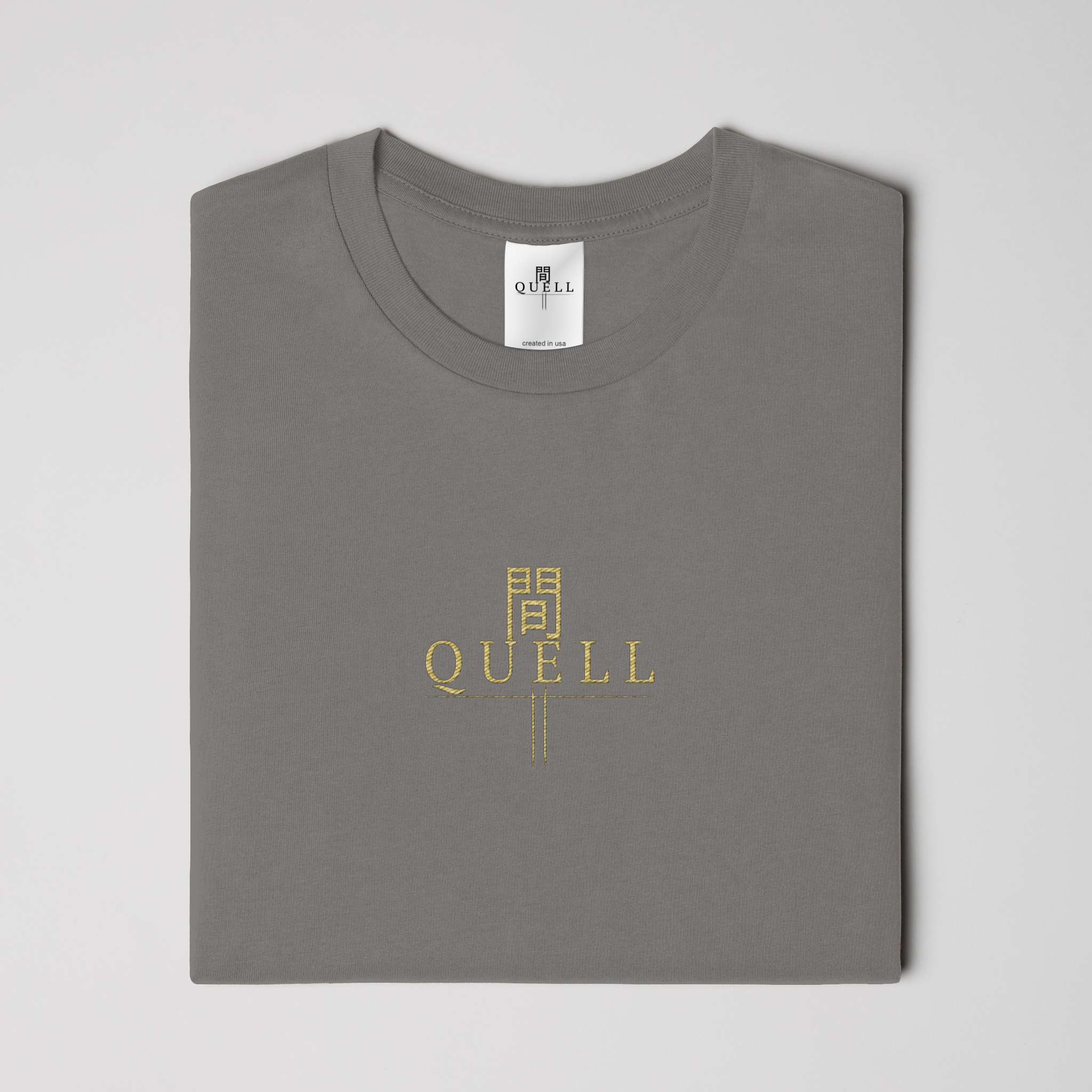 QUELL / 間 – Premium Cotton Tee(Dark)