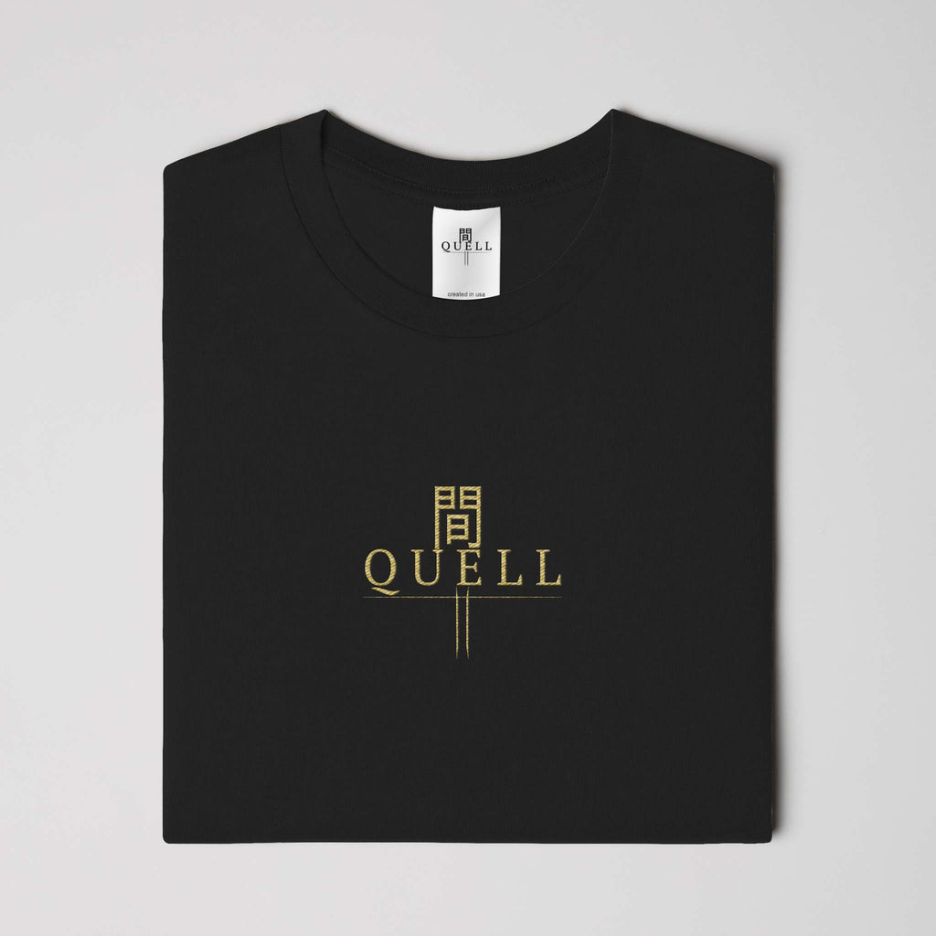 QUELL / 間 – Premium Cotton Tee(Dark)