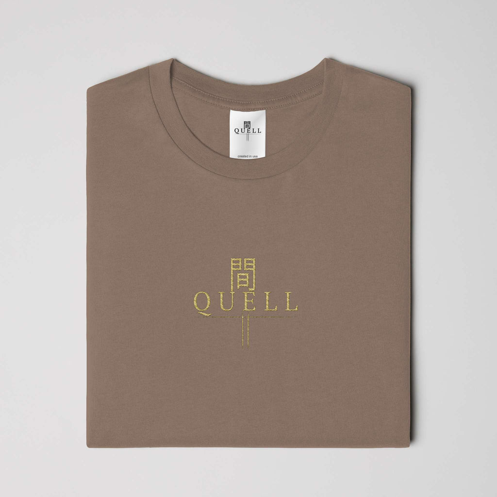 QUELL / 間 – Premium Cotton Tee(Dark)
