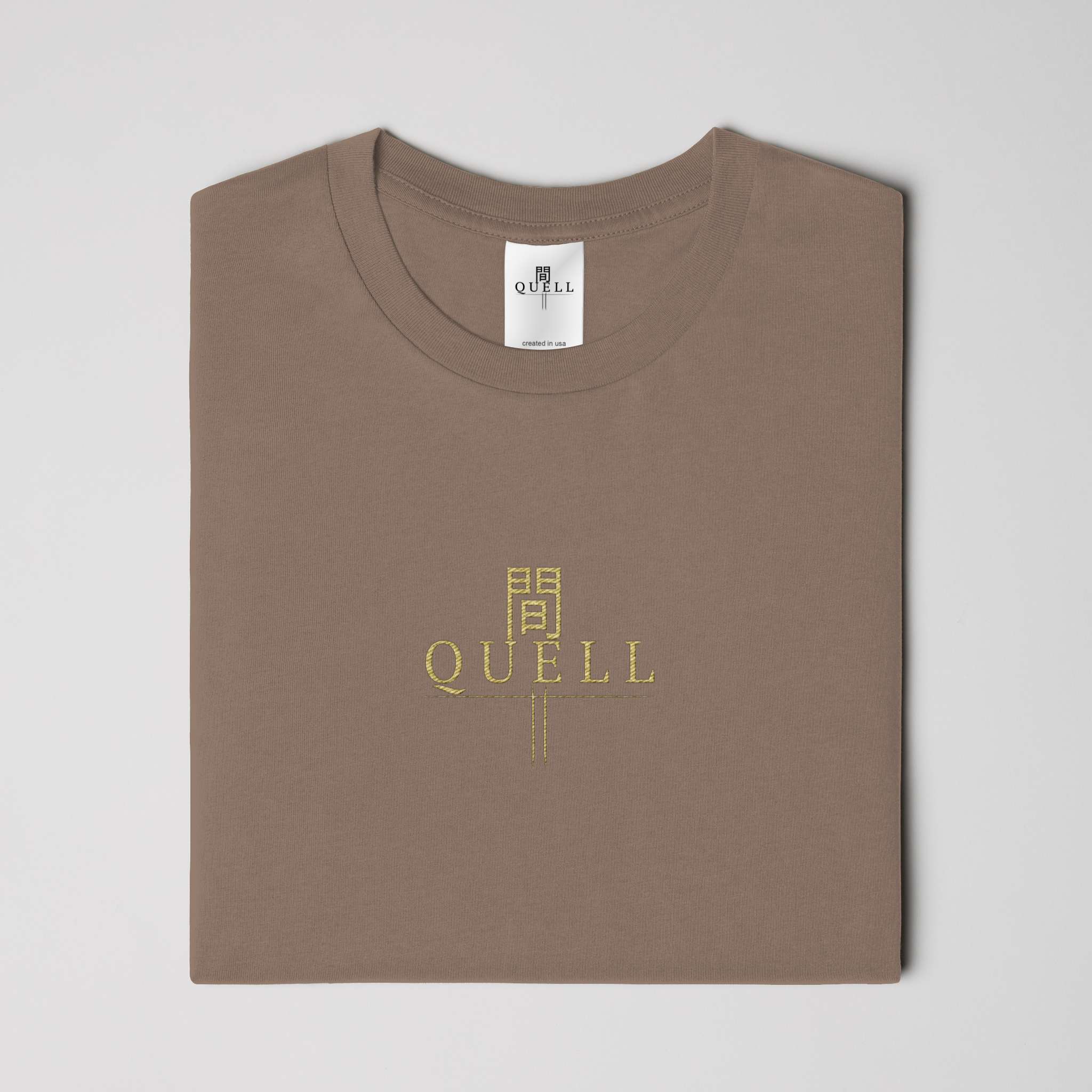 QUELL / 間 – Premium Cotton Tee(Dark)