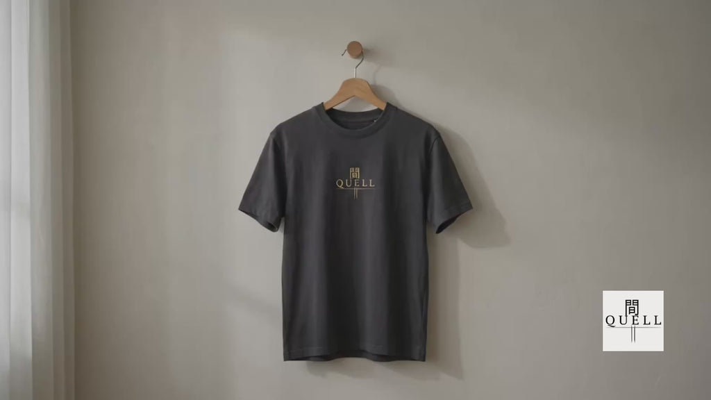 QUELL / 間 – Streetwear Heavy Cotton Tee(Dark)