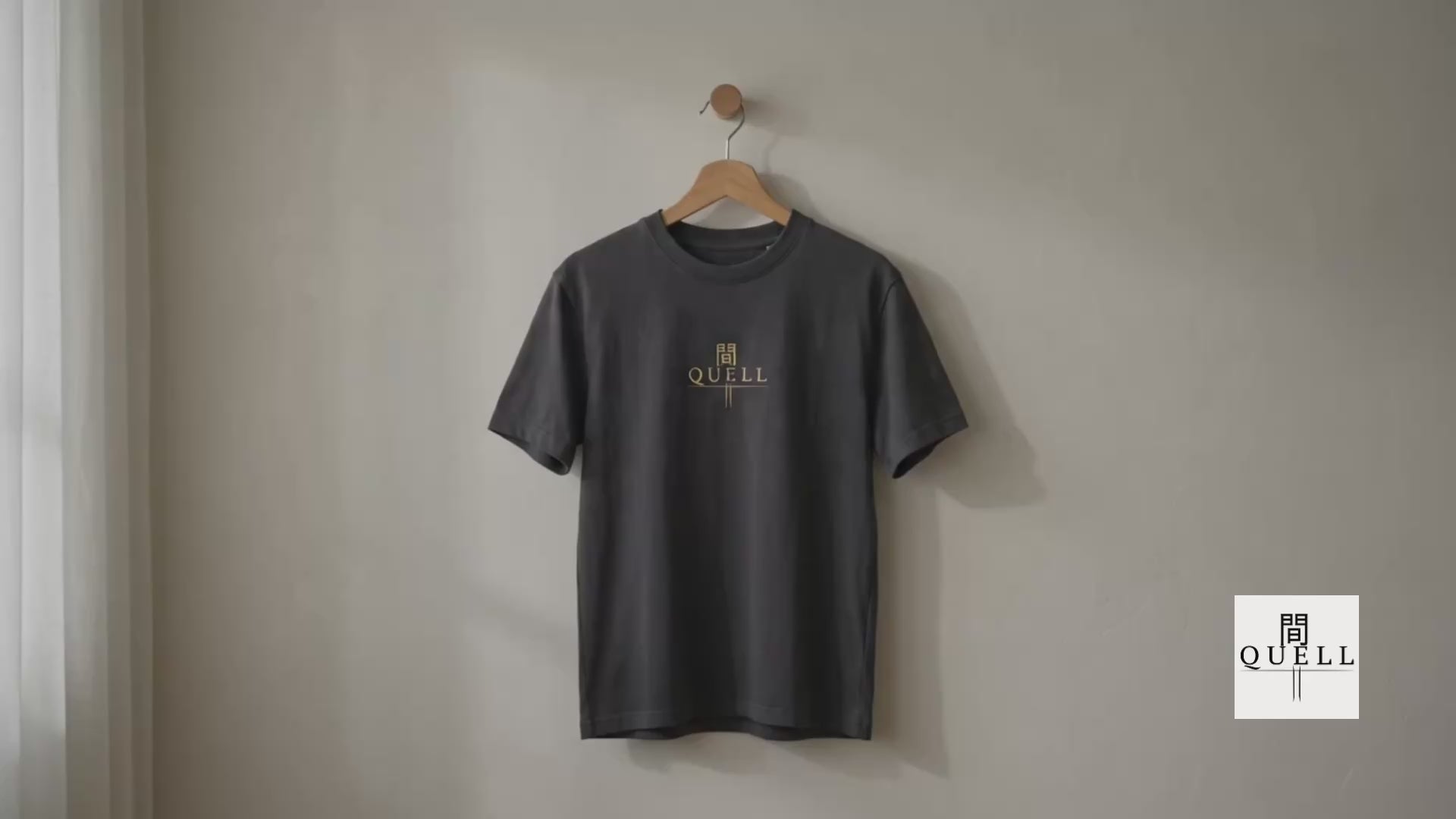 QUELL / 間 – Streetwear Heavy Cotton Tee(Dark)