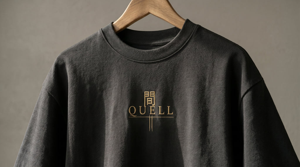 QUELL / 間 – Streetwear Heavy Cotton Tee(Dark)